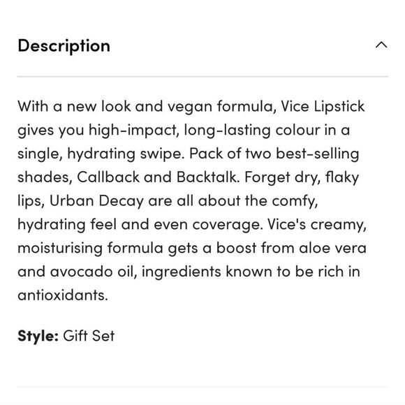 Urban Decay Real Talk Vice Lipstick Duo - Picture 5 of 5